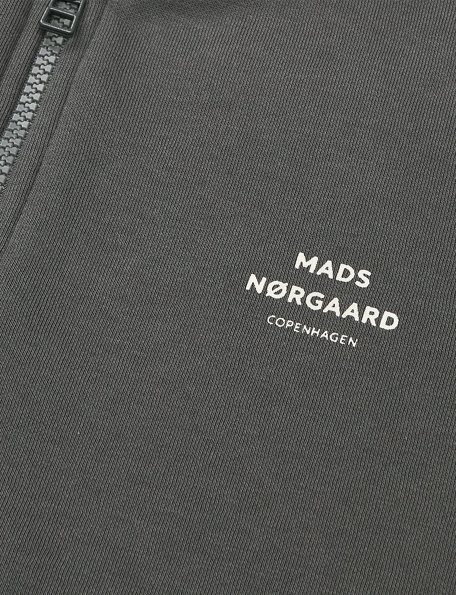 Mads Nørgaard - Standard Hudini Zip Sweatshirt - kapuzenpullover - asphalt - 2