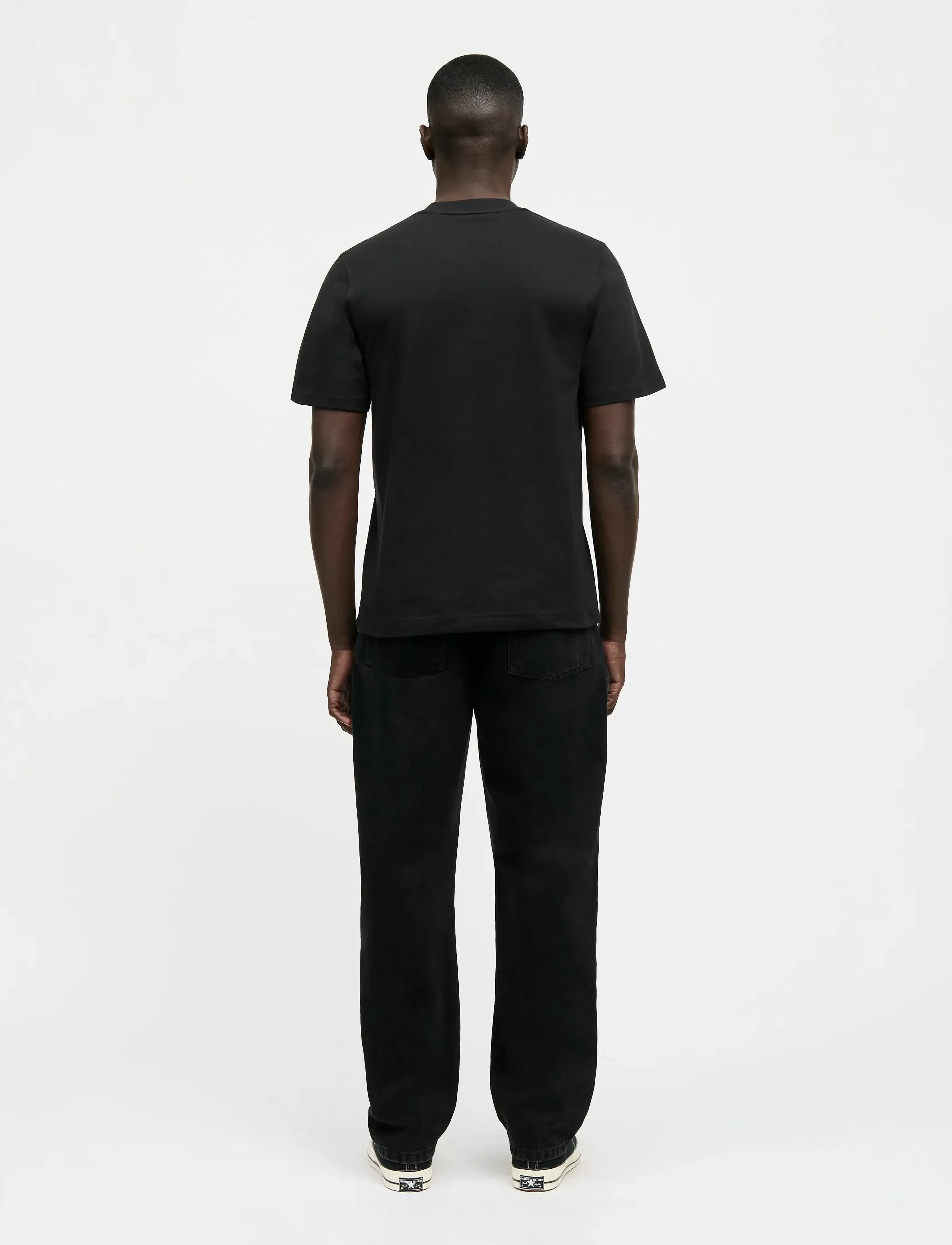 Mads Nørgaard - Cotton Jersey Spiral Frode Tee - t-shirts à manches courtes - black - 2