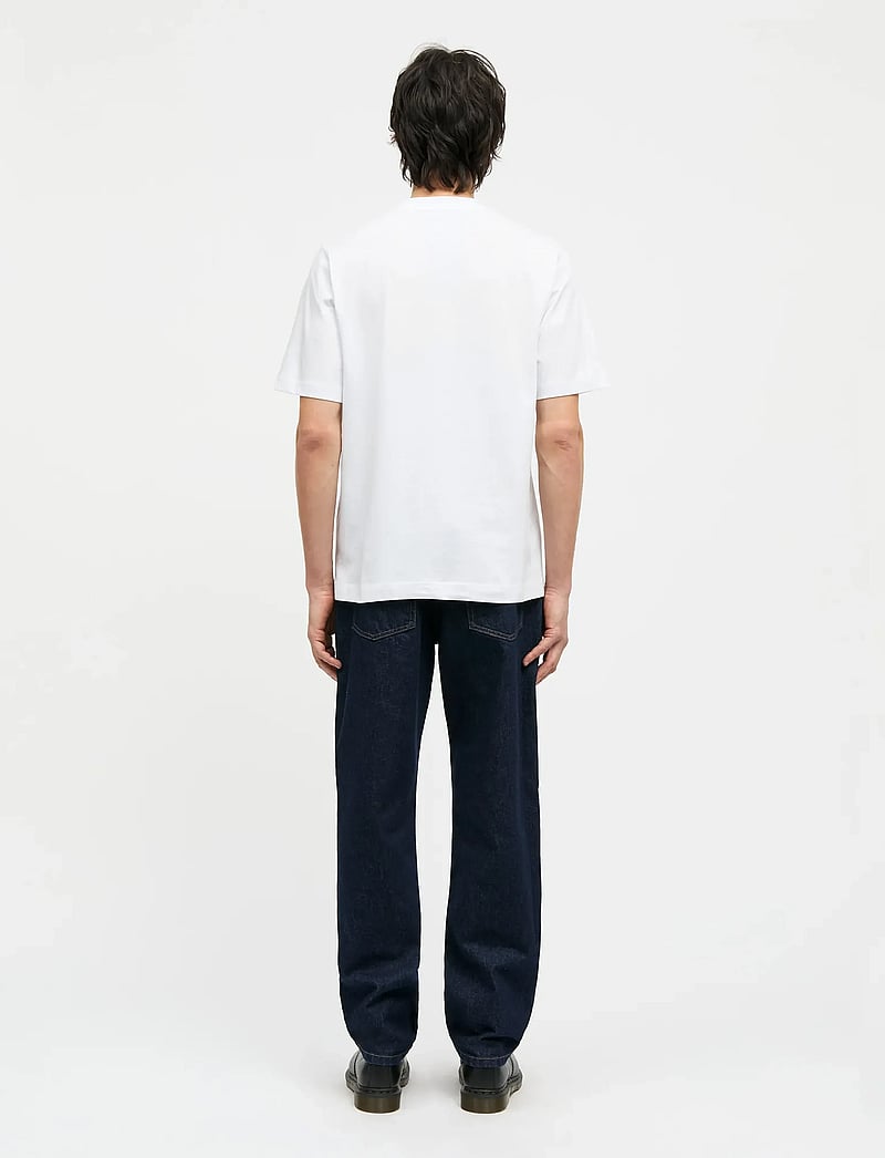Mads Nørgaard - Cotton Jersey Spiral Frode Tee - short-sleeved t-shirts - white - 2