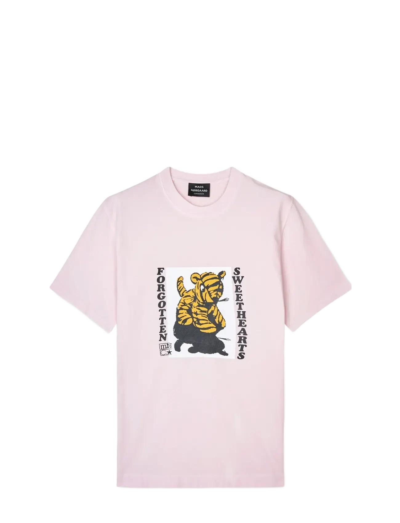 Mads Nørgaard Cotton Jersey Sweathart Frode Tee - Mads Nørgaard - BLUSHING BRIDE / pink/rose