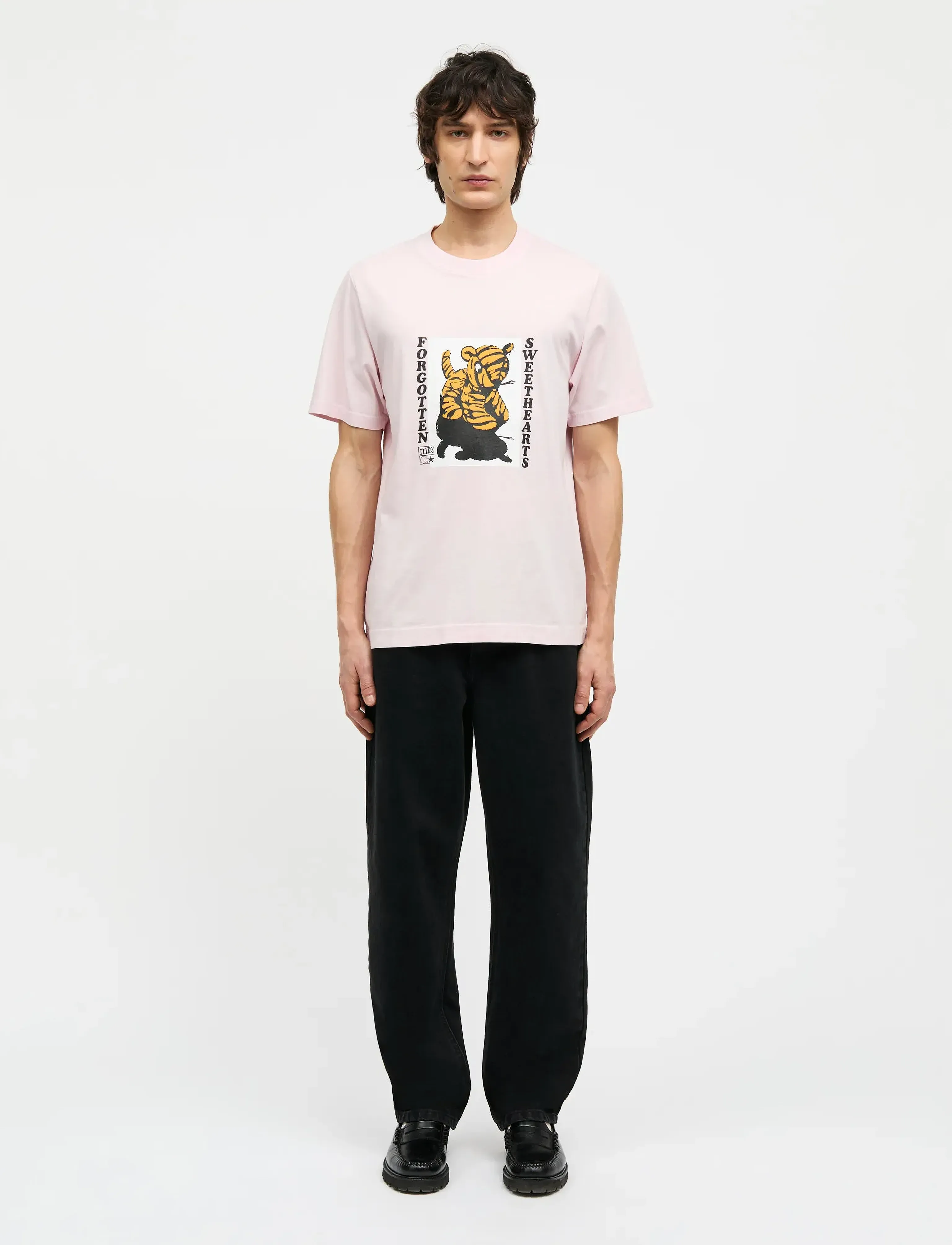 Mads Nørgaard Cotton Jersey Sweathart Frode Tee - Tøj - BLUSHING BRIDE / pink/rose