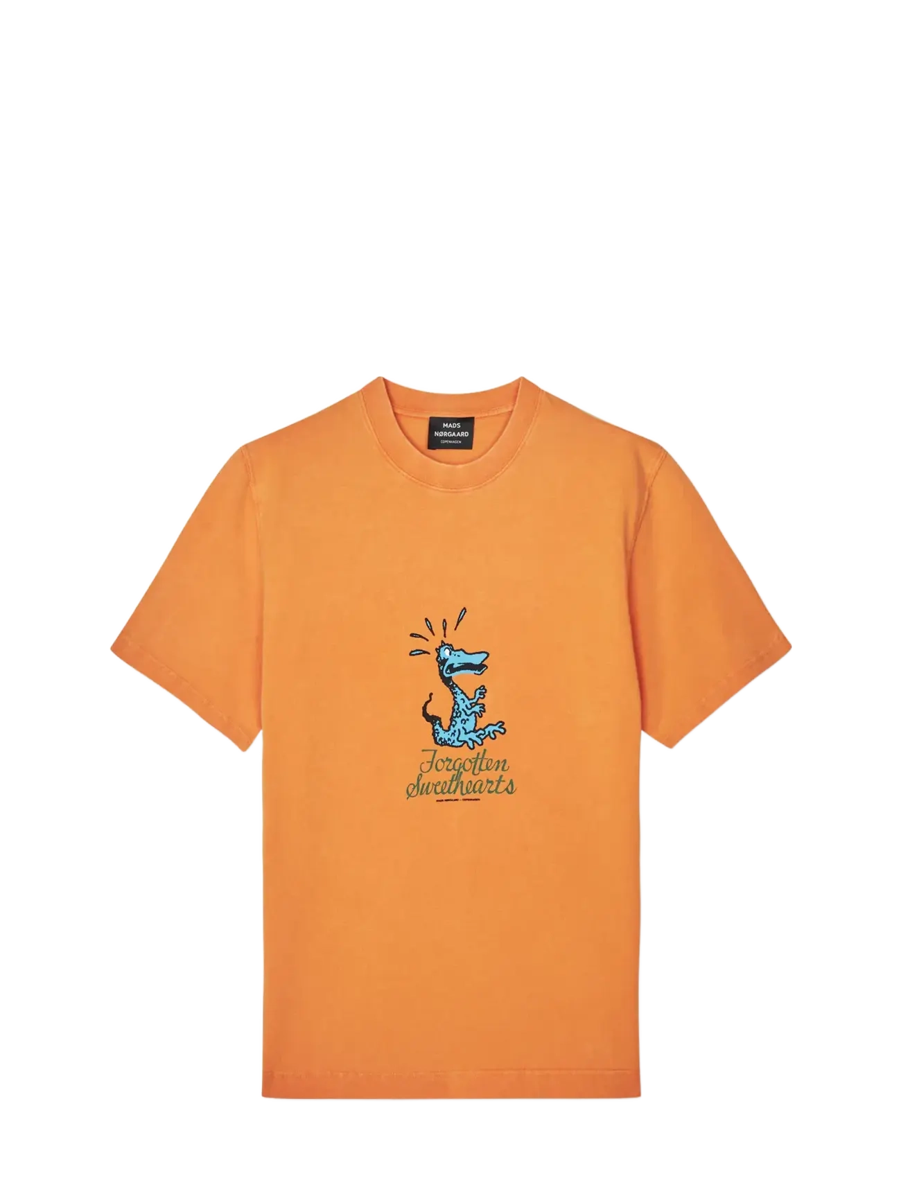 Mads Nørgaard Cotton Jersey Sweathart Frode Tee - Tøj - ORANGE CLOWN FISH / orange