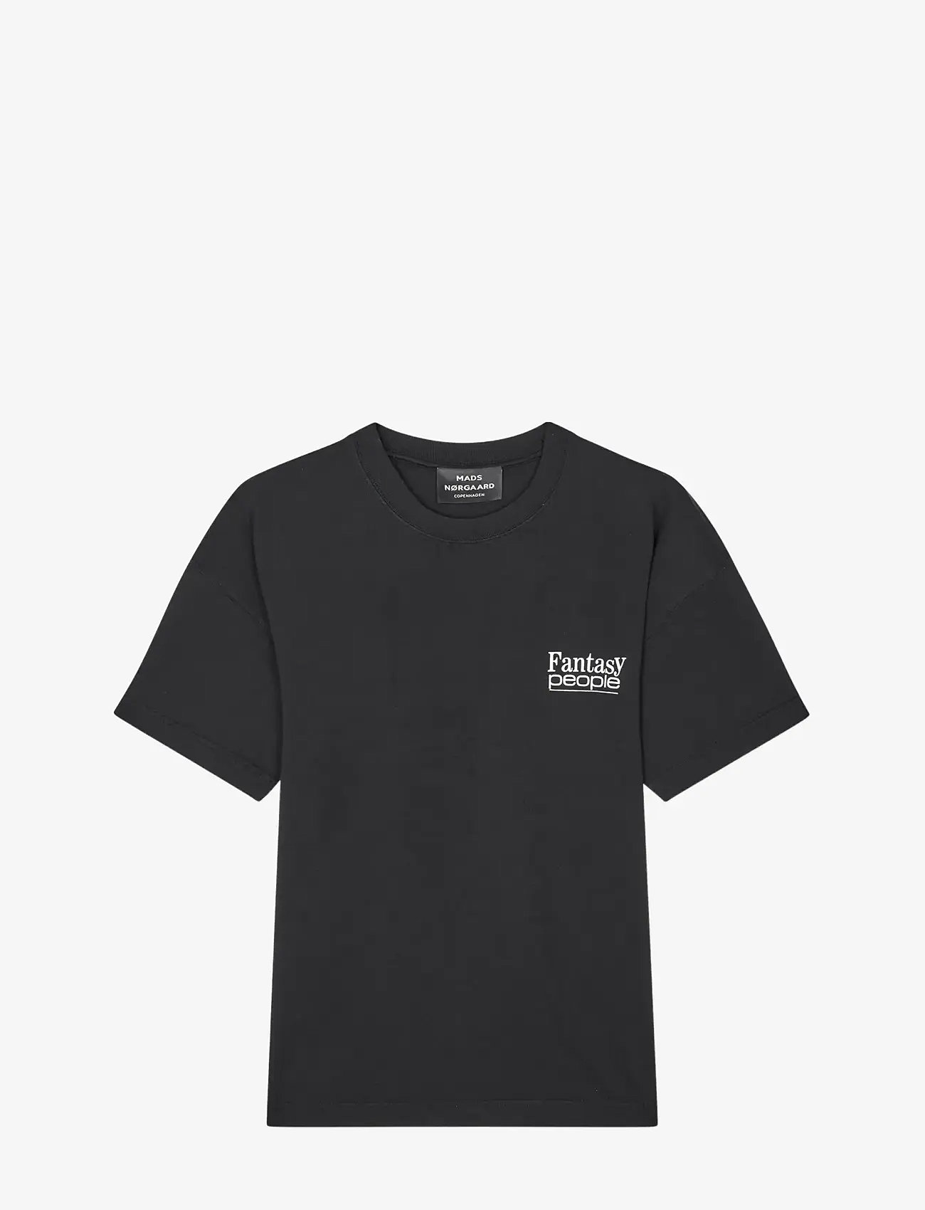 Mads Nørgaard - Open-End Fantasy Big Tee - kortærmede t-shirts - black - 1