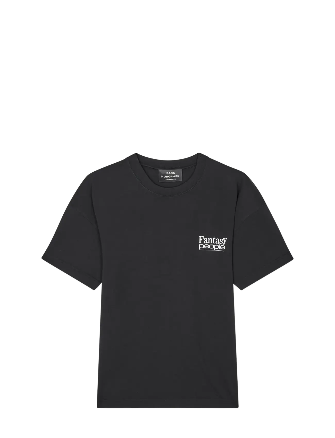 Mads Nørgaard Open-End Fantasy Big Tee - T-skjorter - BLACK / black
