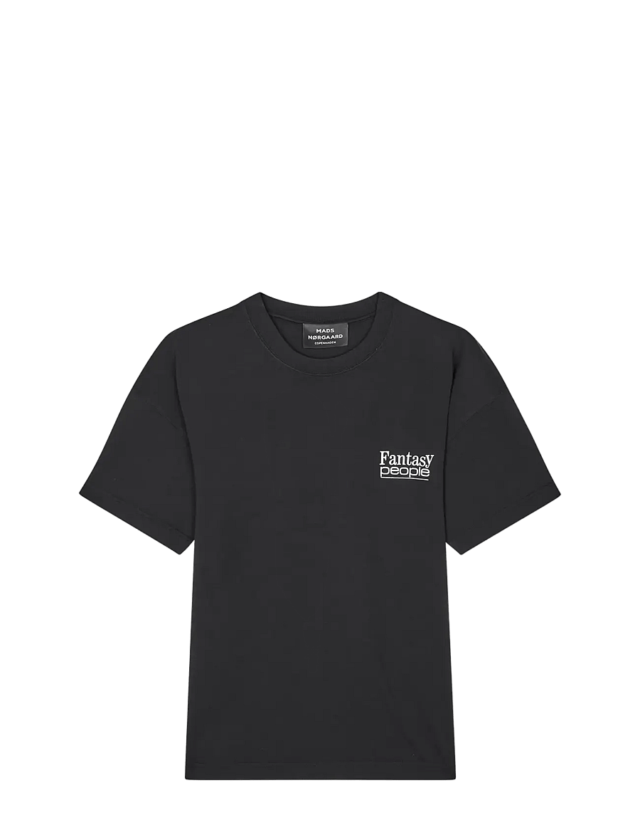 Mads Nørgaard - Open-End Fantasy Big Tee - short-sleeved t-shirts - black - 1