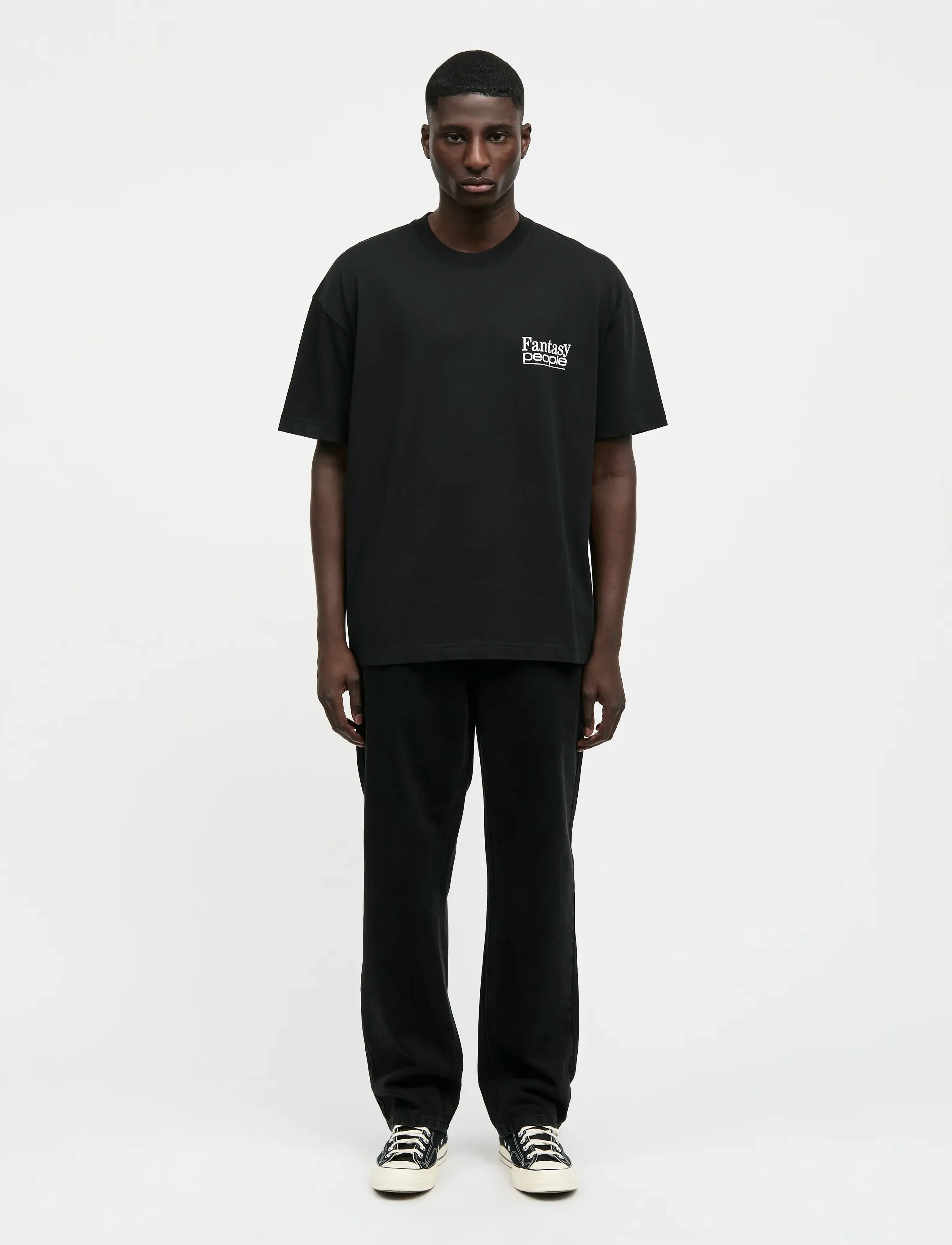 Mads Nørgaard Open-End Fantasy Big Tee - 4 for 3 - BLACK / black