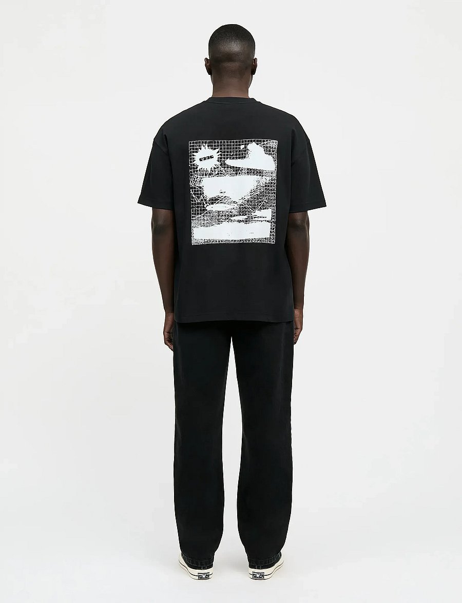 Mads Nørgaard - Open-End Fantasy Big Tee - short-sleeved t-shirts - black - 2