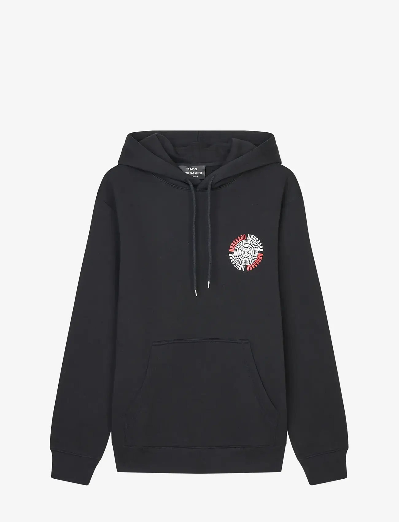 Mads Nørgaard - Standard Spiral Hoodie Sweat - hoodies - black - 1