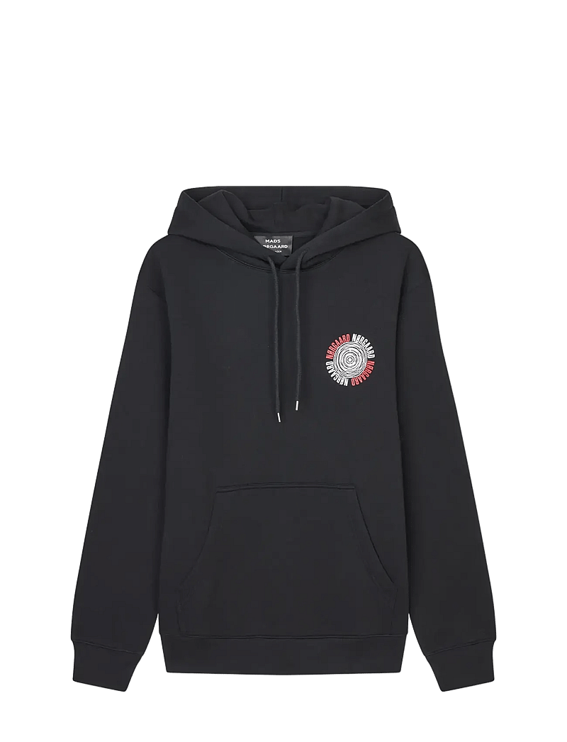 Mads Nørgaard - Standard Spiral Hoodie Sweat - sweats à capuche - black - 1