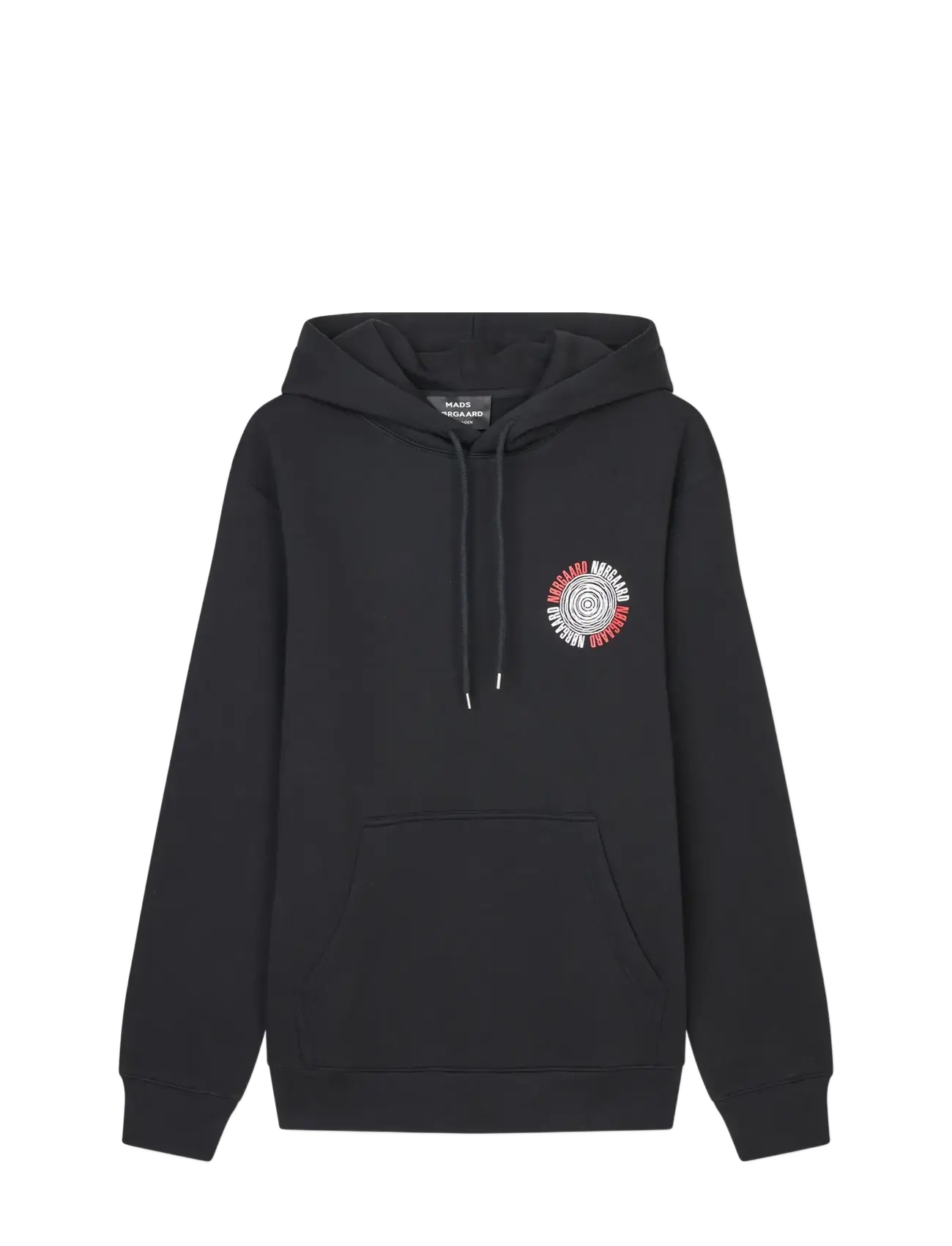 Mads Nørgaard Standard Spiral Hoodie Sweat - Mads Nørgaard - BLACK / black