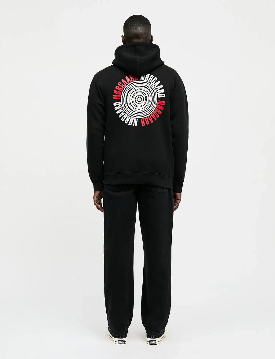 Mads Nørgaard - Standard Spiral Hoodie Sweat - hoodies - black - 2