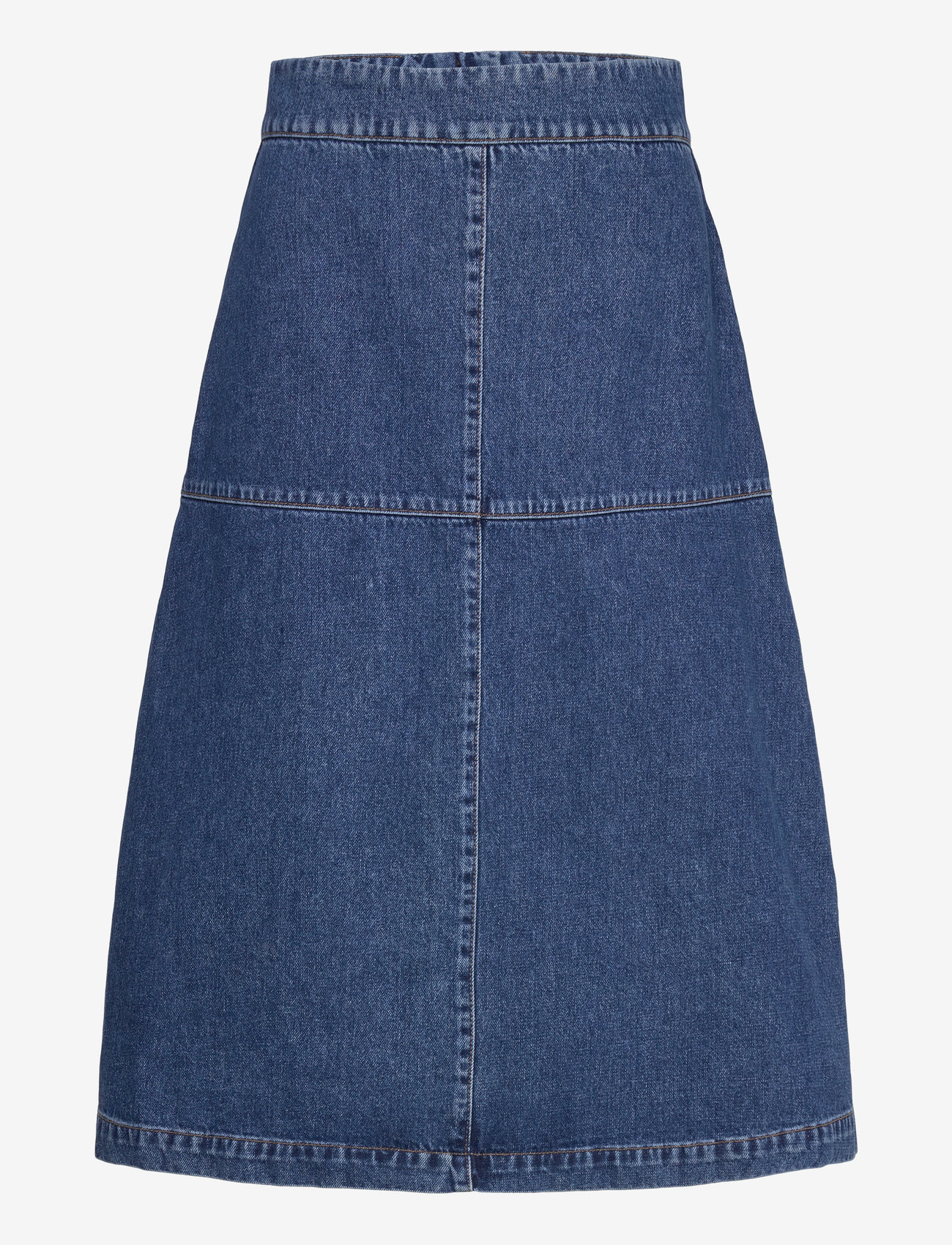 Mads Nørgaard - Denim Lunar Skirt - jeansröcke - vintage blue - 0