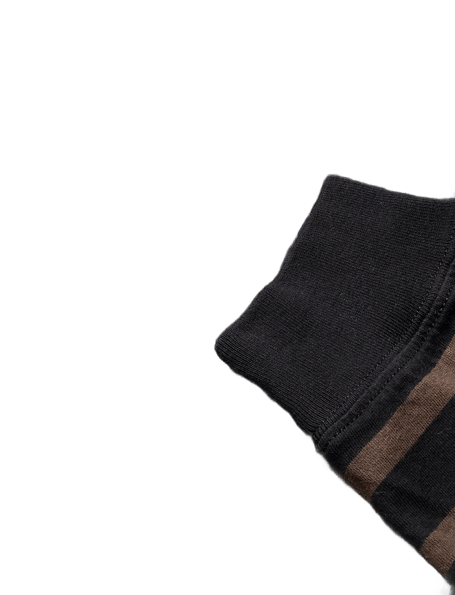 Mads Nørgaard - Cotton Jersey Stripe Frode Tee LS - black/demitasse - 3