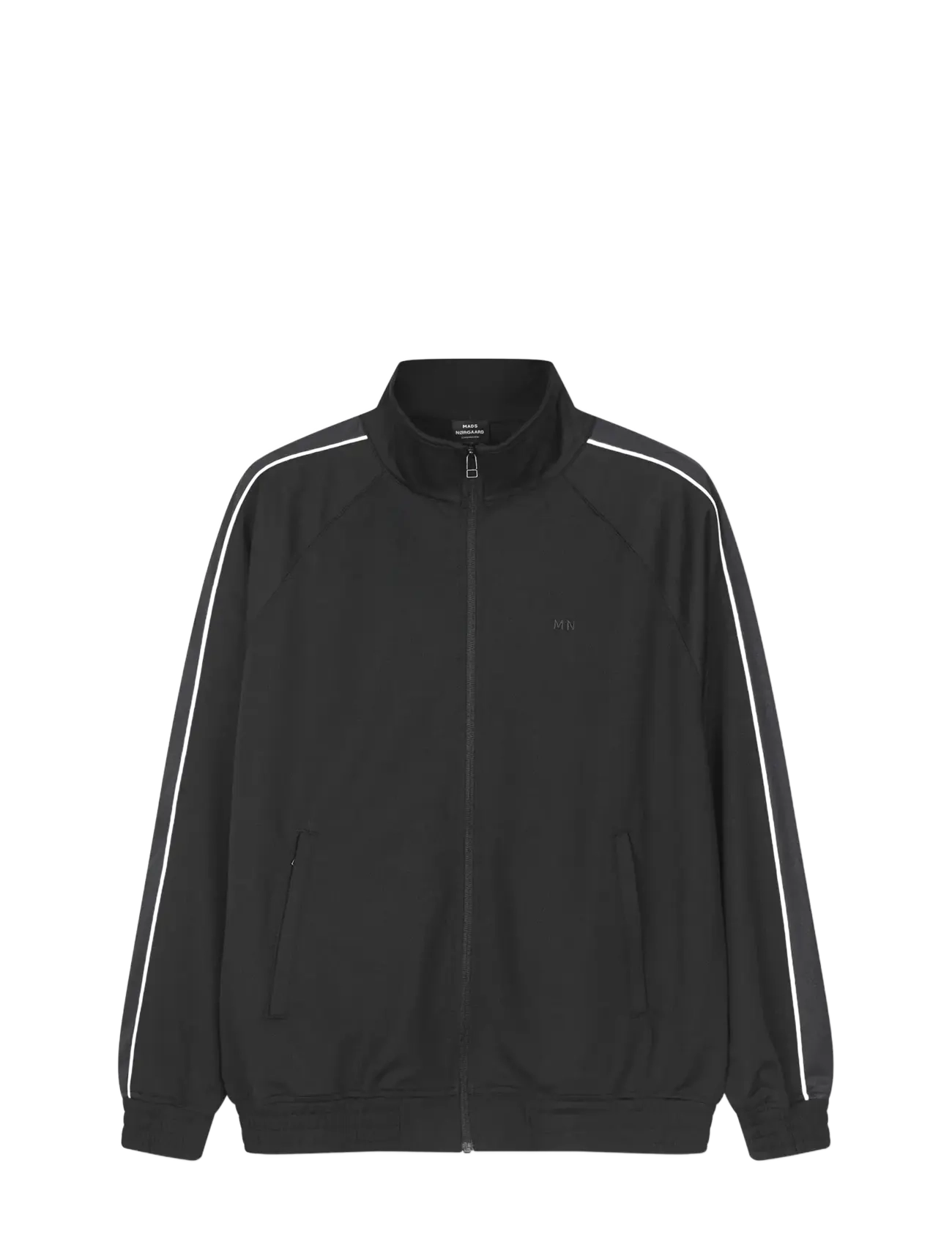 Mads Nørgaard - Pique Sport Track Top - dressipluusid - black - 1