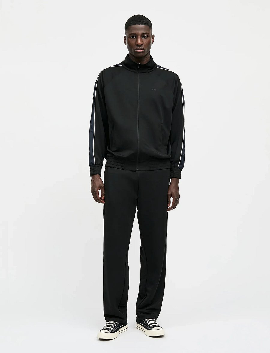 Mads Nørgaard - Pique Sport Track Top - dressipluusid - black - 0