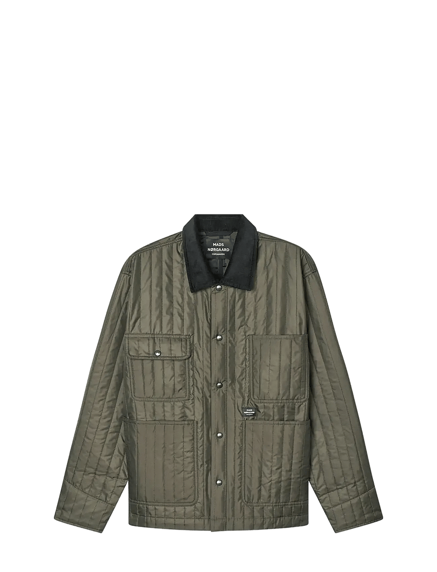 Mads Nørgaard - Quilt Chore Jacket - frühlingsjacken - forest night - 1