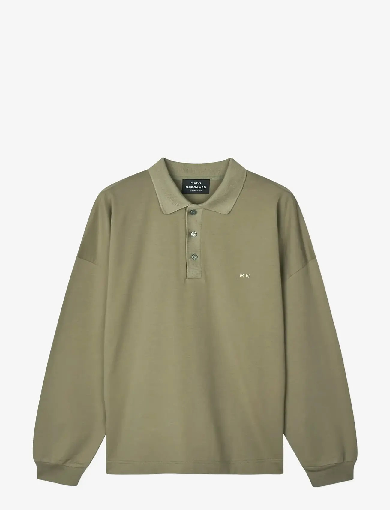 Mads Nørgaard - Light Terry Polo Sweat - langärmelig - overland trek - 1