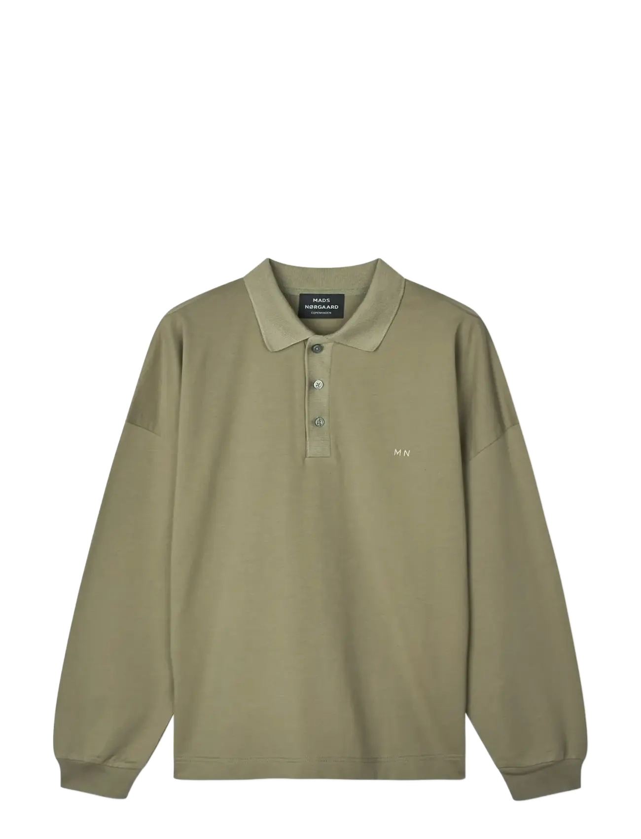 Mads Nørgaard - Light Terry Polo Sweat - pikkade varrukatega polod - overland trek - 1
