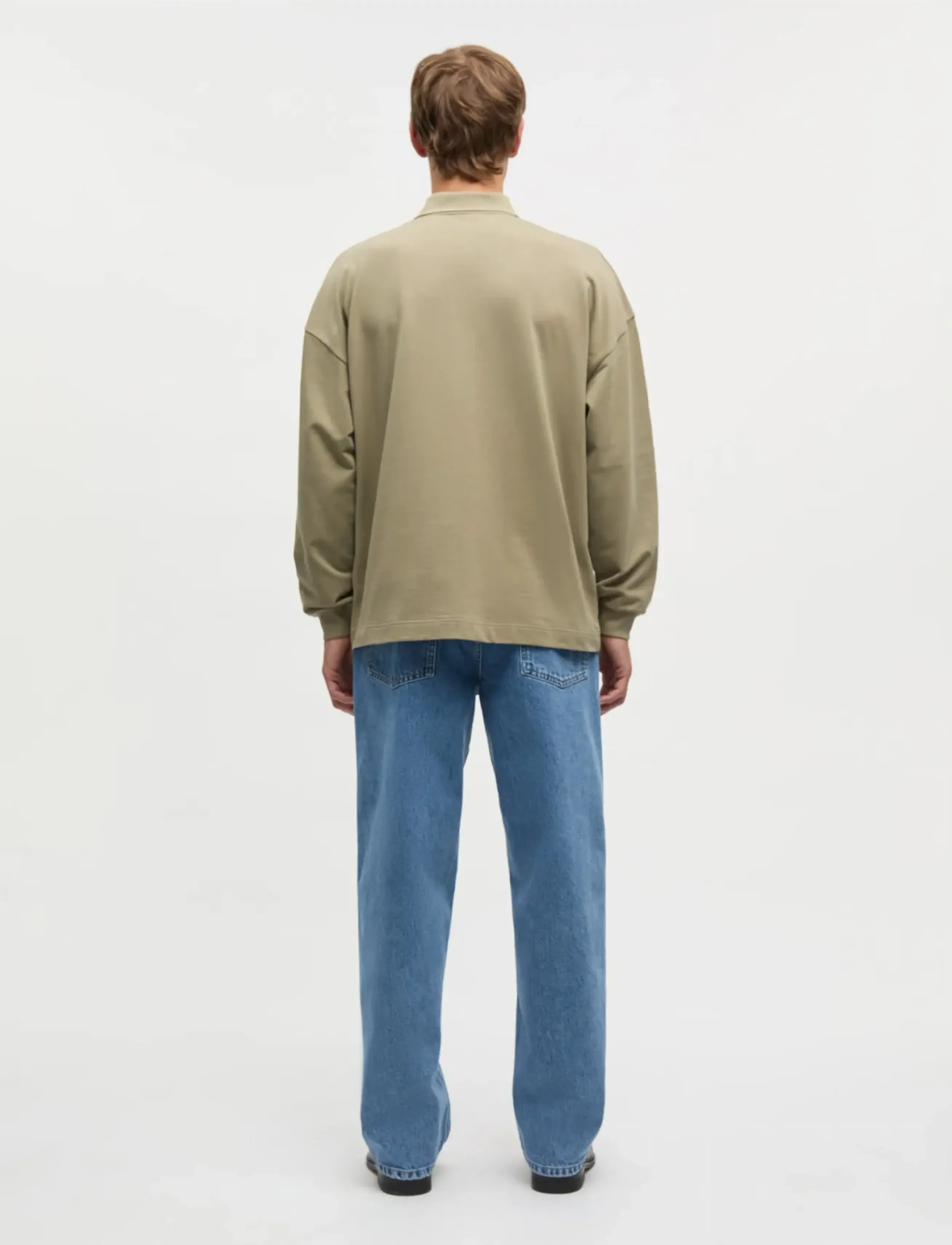 Mads Nørgaard - Light Terry Polo Sweat - pikkade varrukatega polod - overland trek - 2