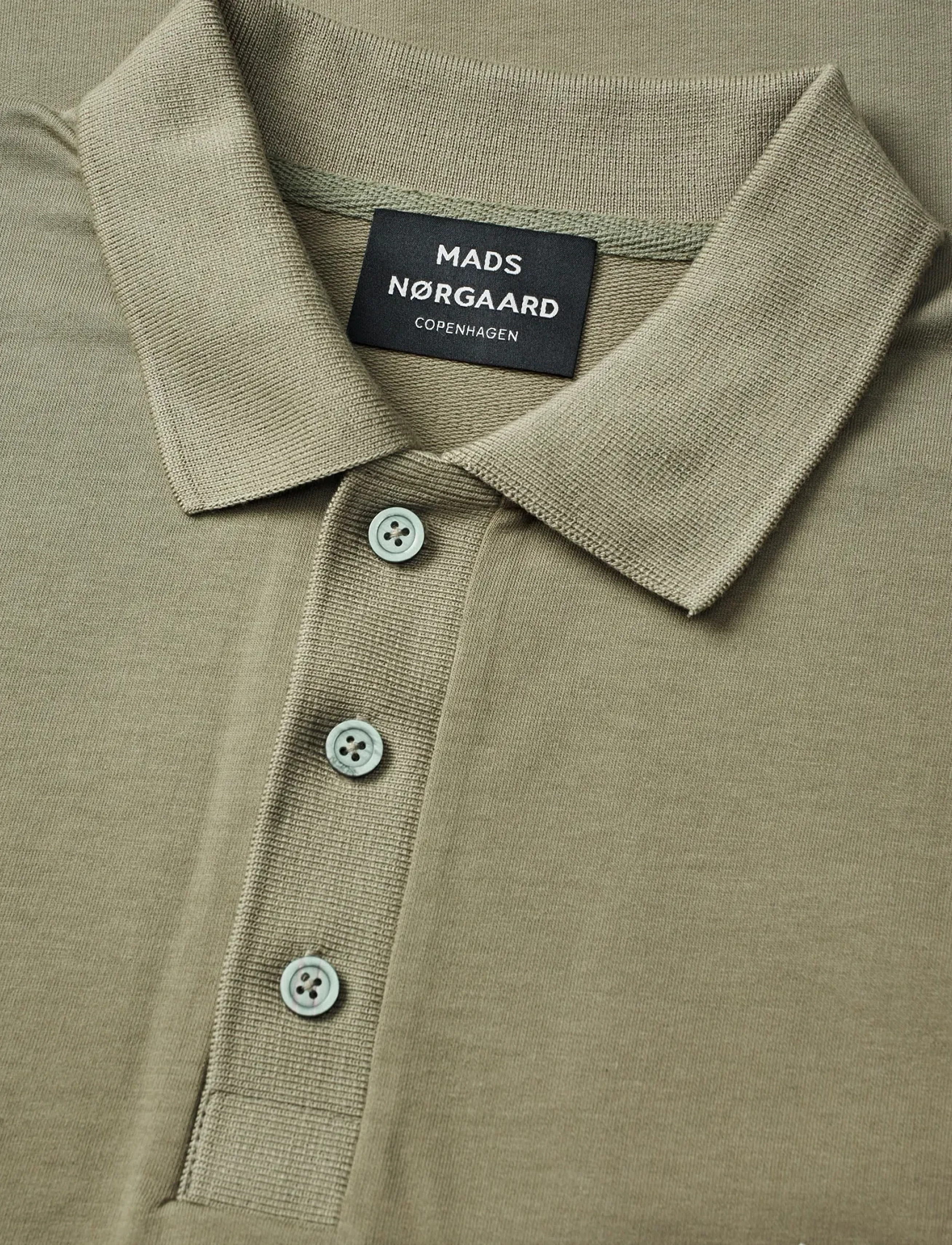 Mads Nørgaard - Light Terry Polo Sweat - long-sleeved polos - overland trek - 3