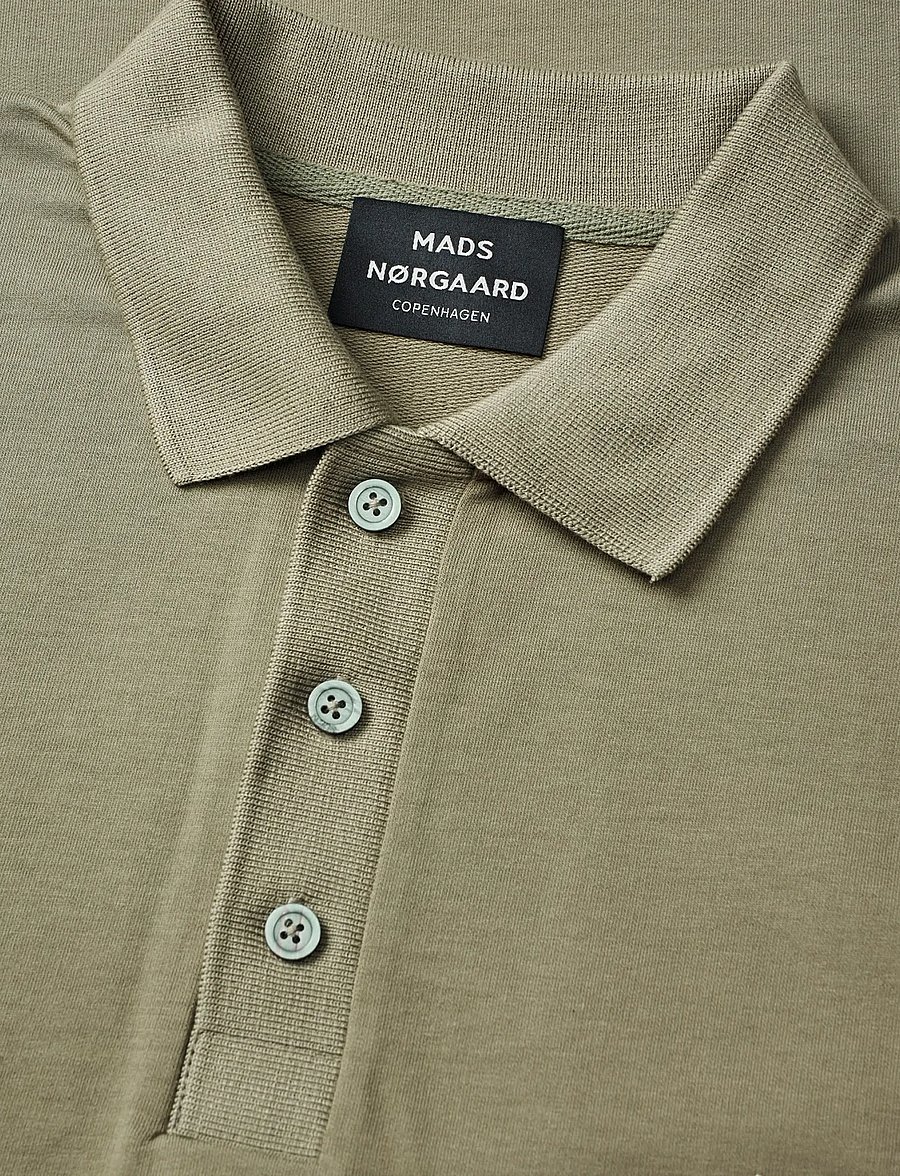 Mads Nørgaard - Light Terry Polo Sweat - pikkade varrukatega polod - overland trek - 3