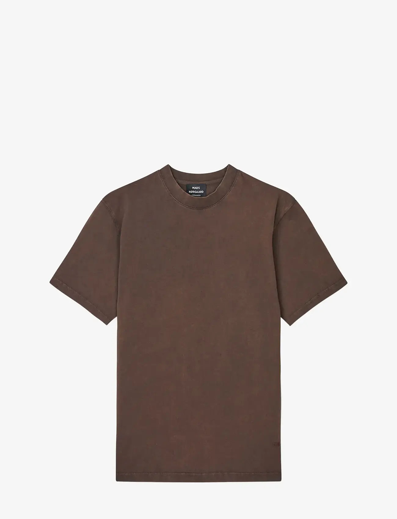 Mads Nørgaard - Combed Jersey Dye Thorbjørn Tee - kortärmade t-shirts - demitasse - 1