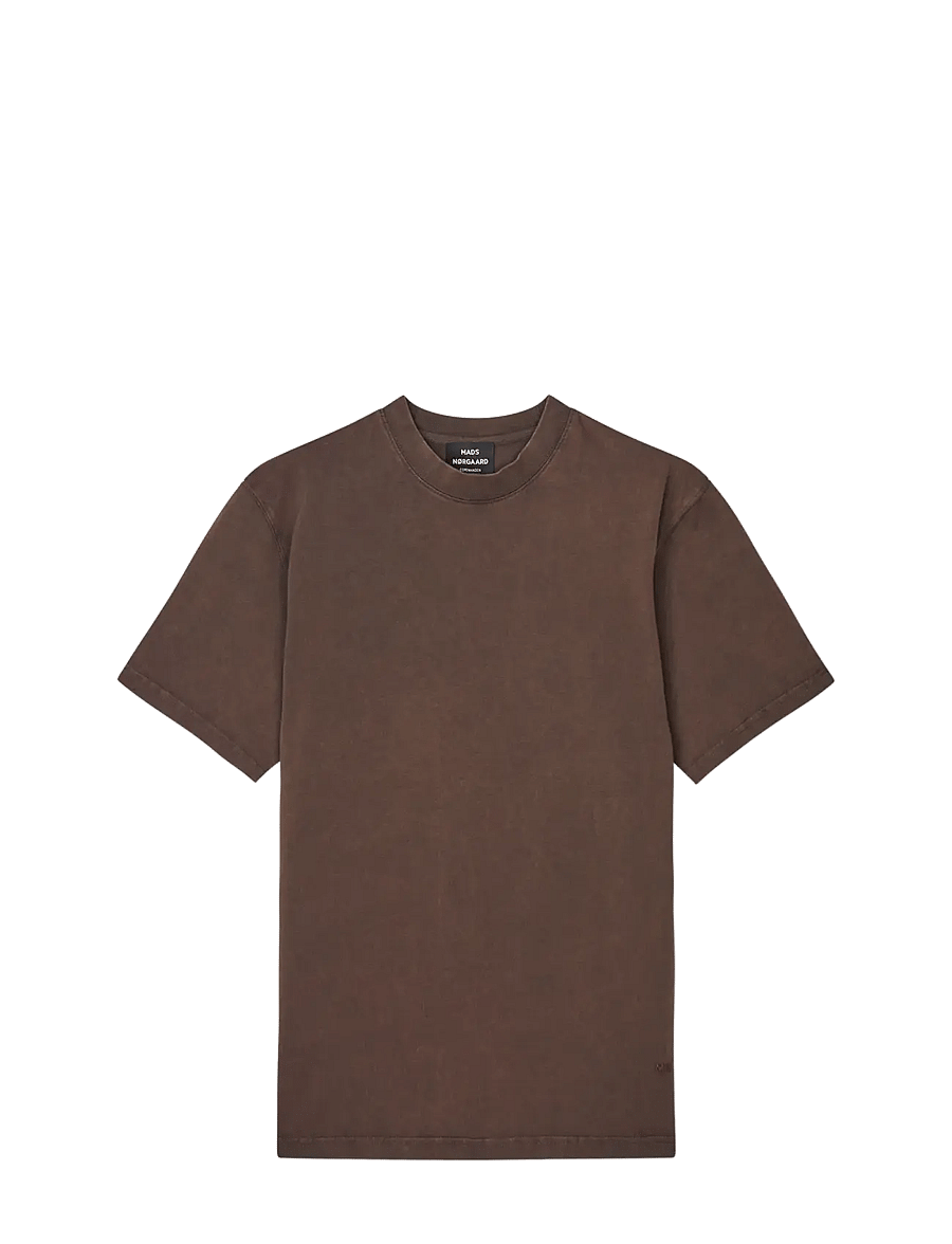 Mads Nørgaard - Combed Jersey Dye Thorbjørn Tee - lühikeste varrukatega t-särgid - demitasse - 1