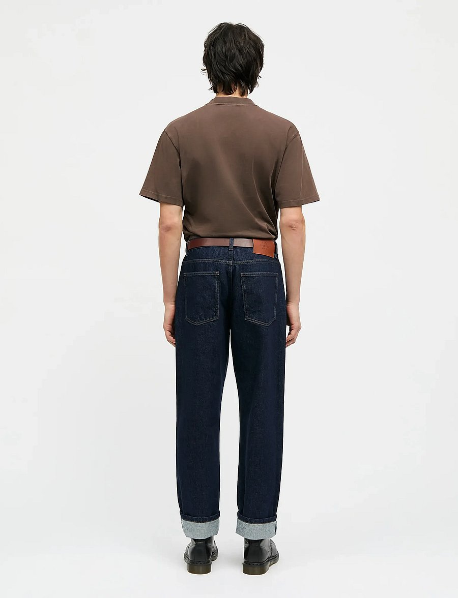 Mads Nørgaard - Combed Jersey Dye Thorbjørn Tee - lühikeste varrukatega t-särgid - demitasse - 2