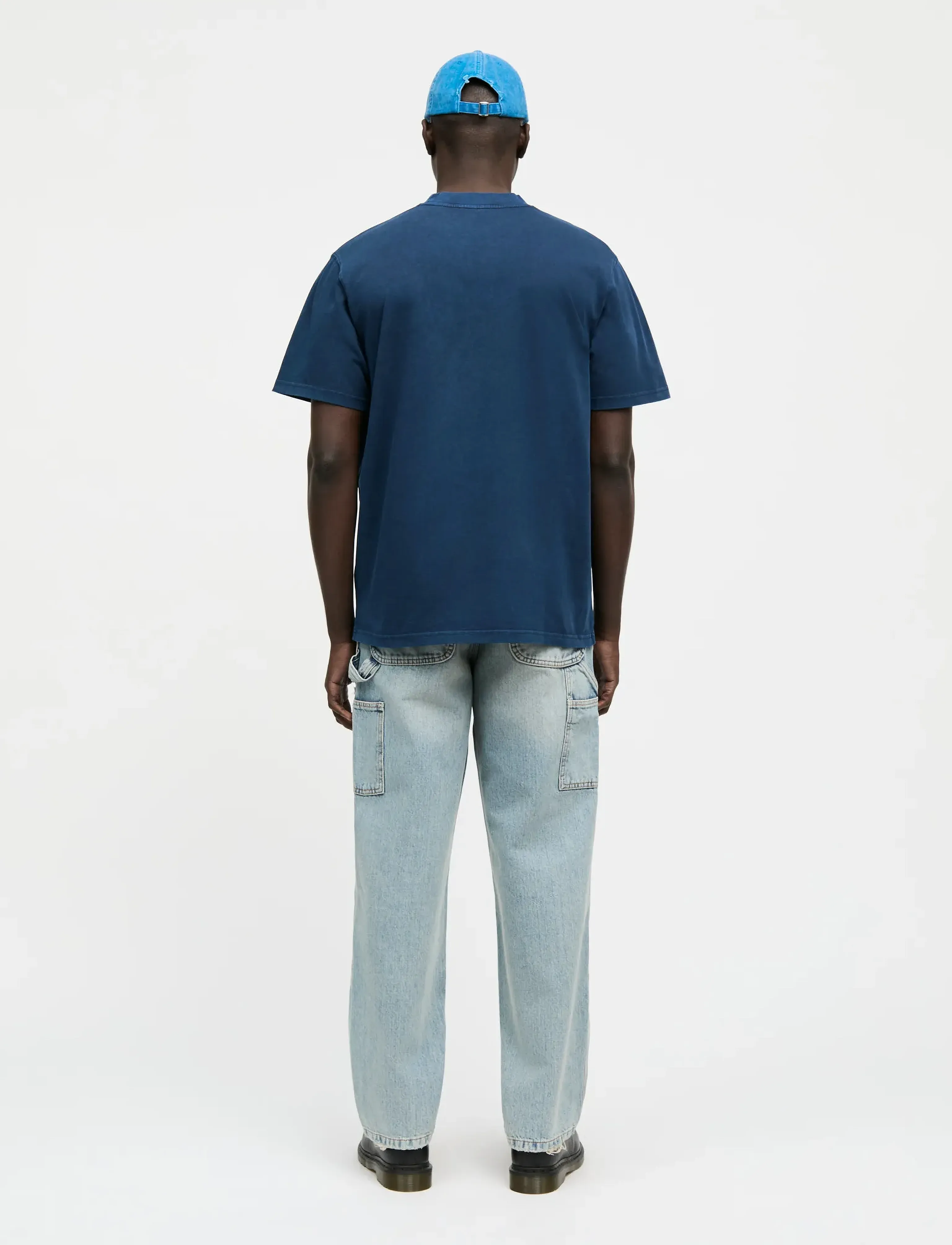 Mads Nørgaard - Combed Jersey Dye Thorbjørn Tee - short-sleeved t-shirts - parisian night - 2