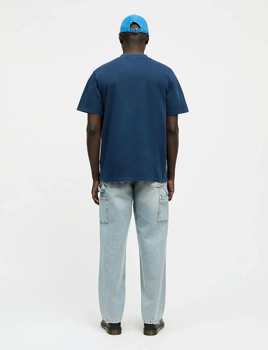 Mads Nørgaard - Combed Jersey Dye Thorbjørn Tee - kortärmade t-shirts - parisian night - 2