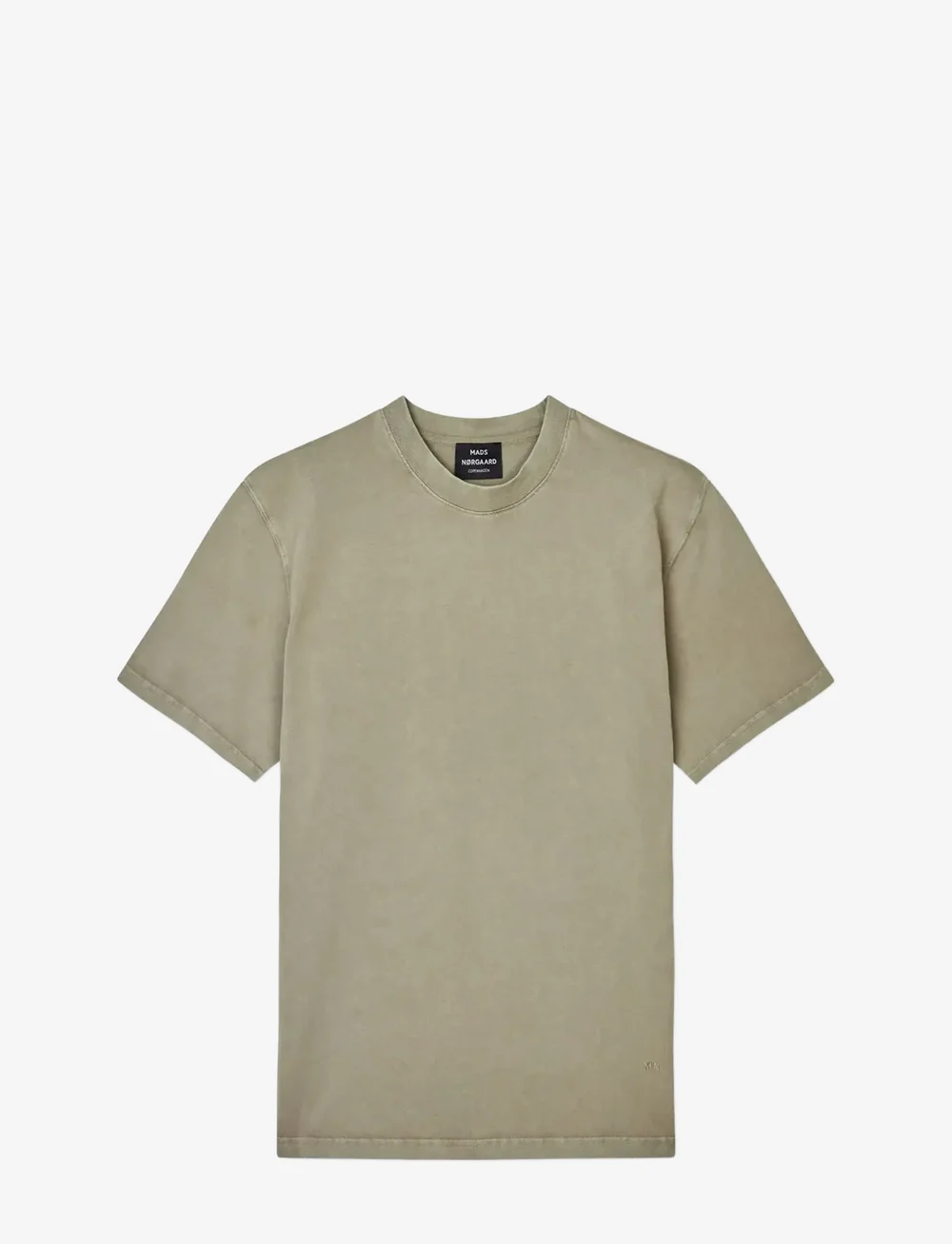 Mads Nørgaard - Combed Jersey Dye Thorbjørn Tee - kortærmede t-shirts - silver sage - 1