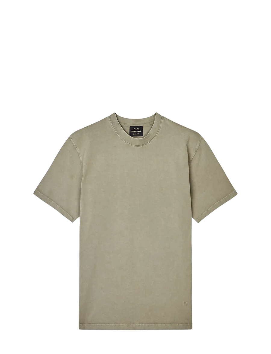 Mads Nørgaard - Combed Jersey Dye Thorbjørn Tee - kurzärmelig - silver sage - 1
