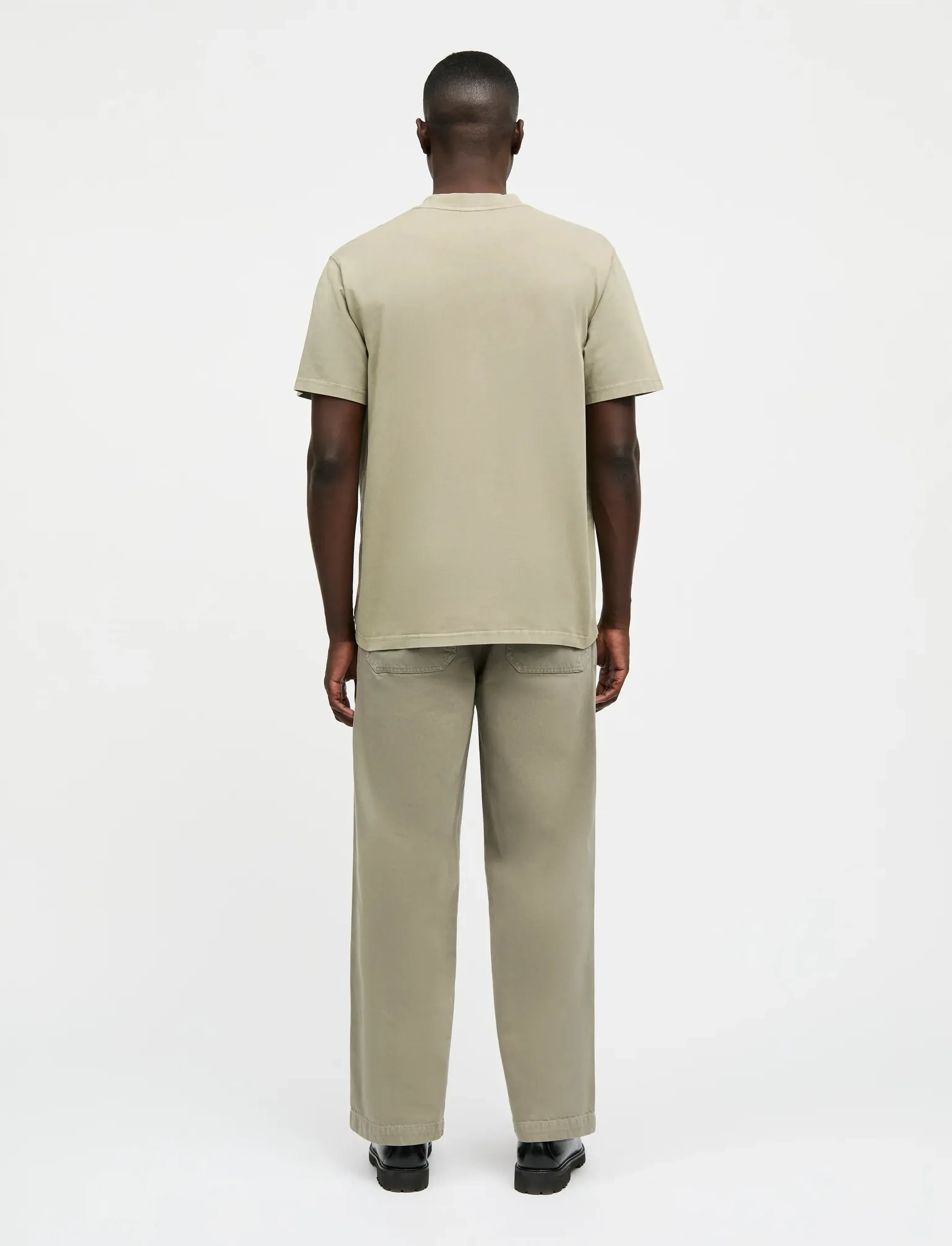 Mads Nørgaard - Combed Jersey Dye Thorbjørn Tee - syntymäpäivälahjat - silver sage - 2