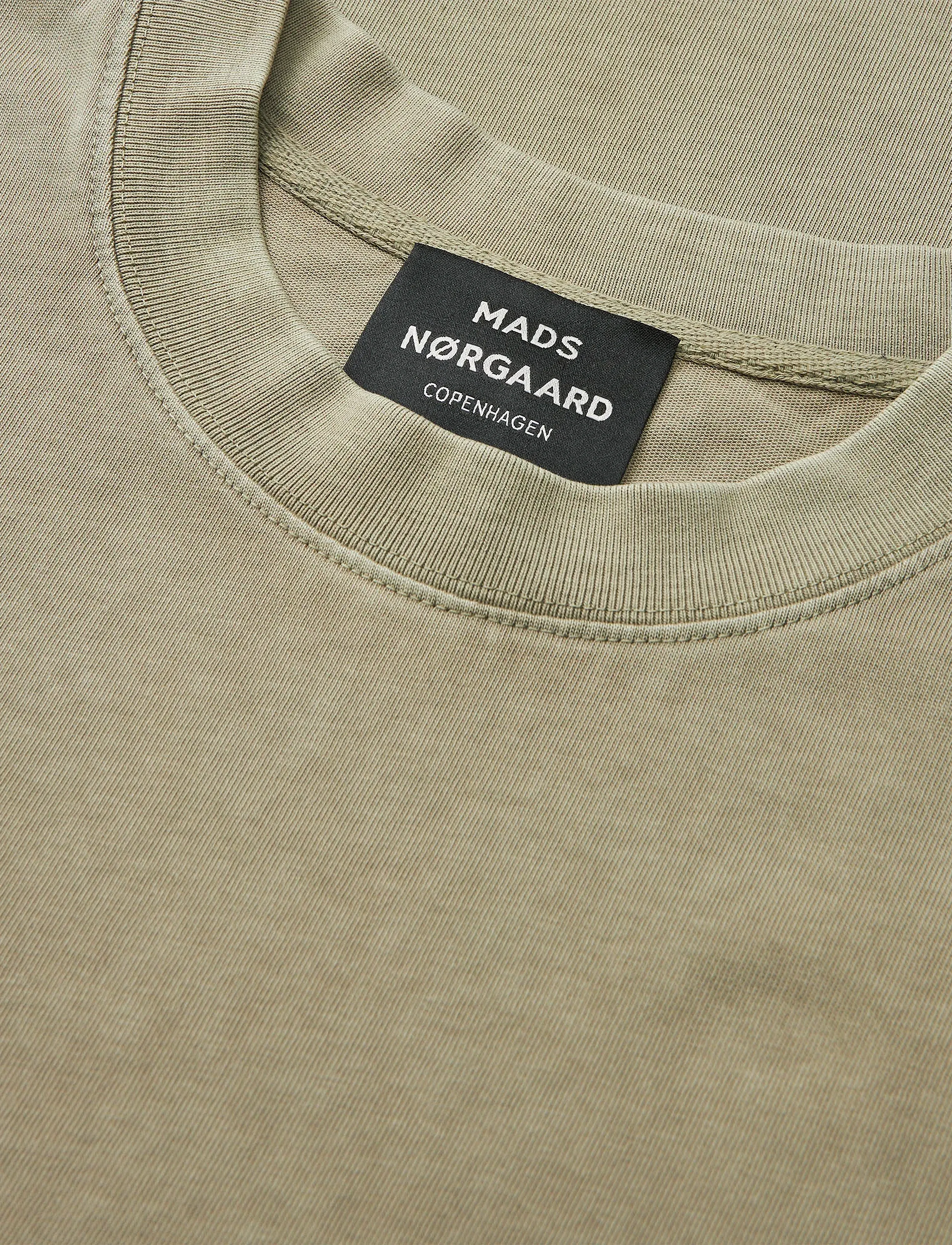 Mads Nørgaard - Combed Jersey Dye Thorbjørn Tee - syntymäpäivälahjat - silver sage - 3