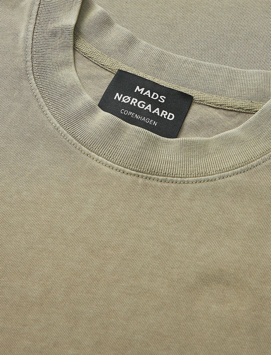 Mads Nørgaard - Combed Jersey Dye Thorbjørn Tee - kurzärmelig - silver sage - 3