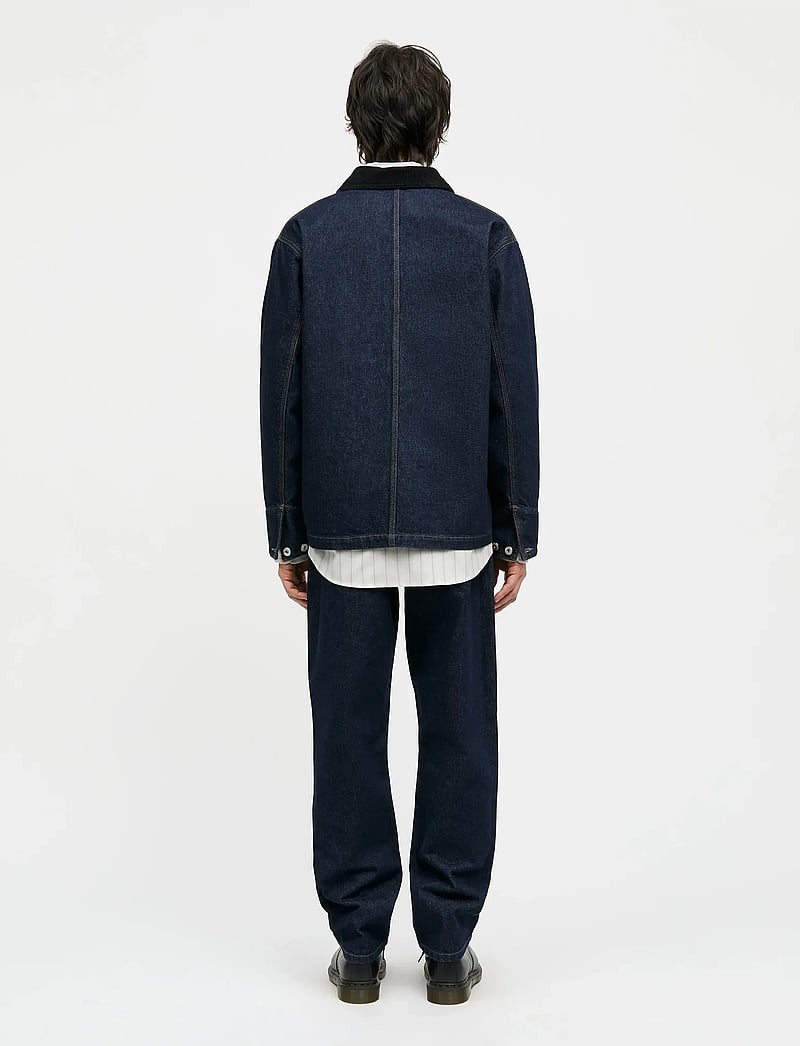 Mads Nørgaard - Arizona Denim Chore Jacket - ofodrade jeansjackor - blue rinse wash - 2