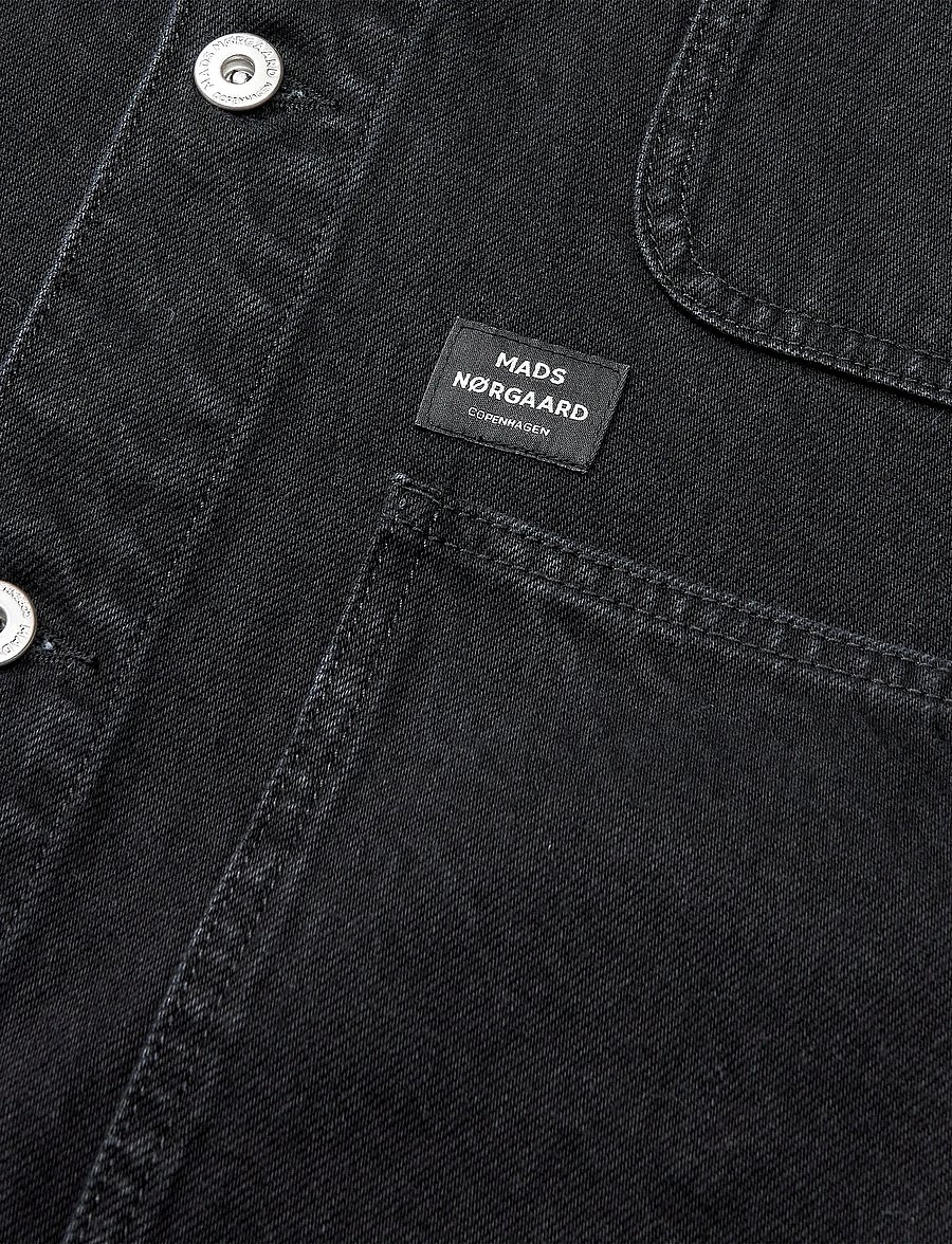 Mads Nørgaard - Arizona Black Black Chore Jacket - ungefütterte denimjacken - black rinse wash - 3