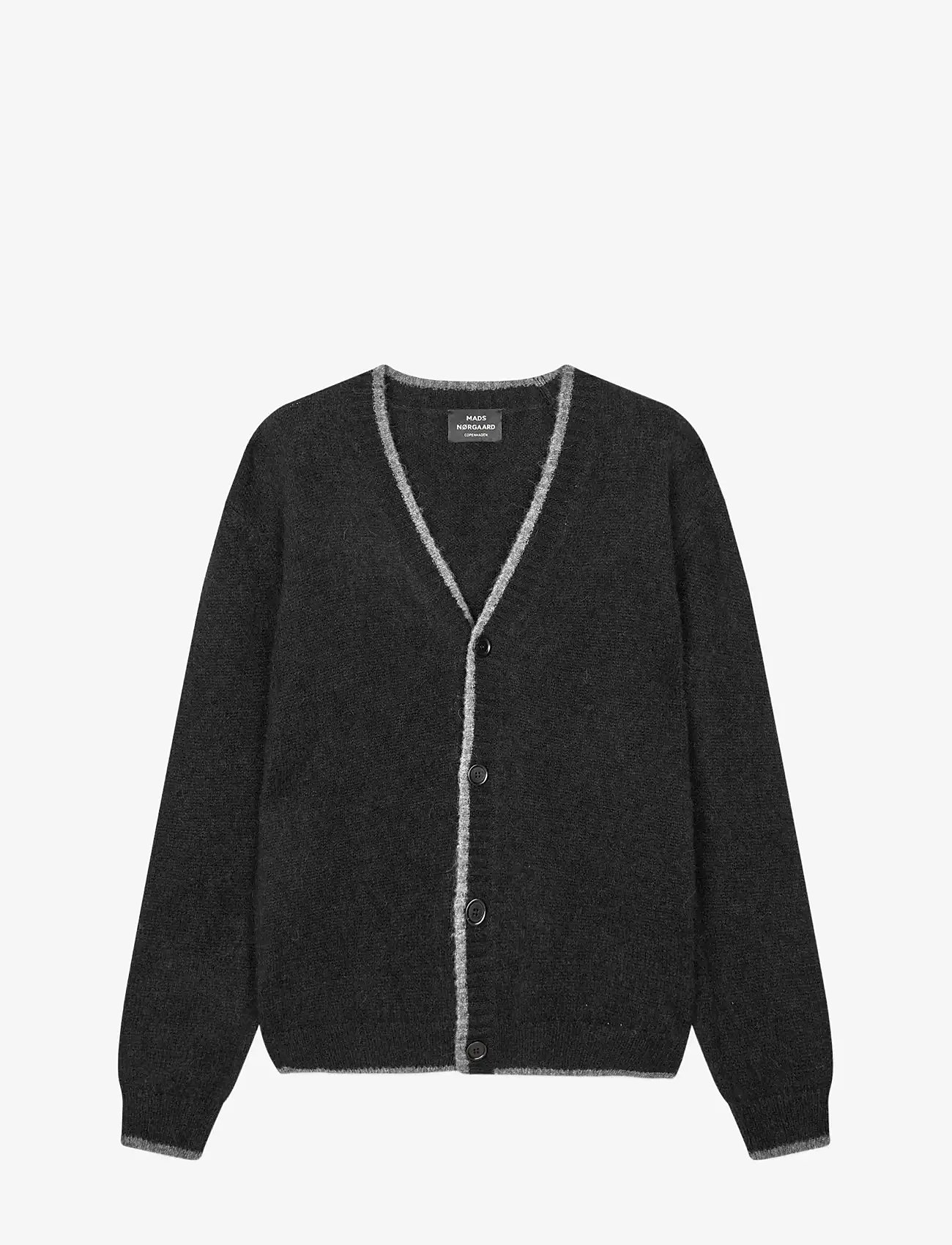 Mads Nørgaard - Alpaca Vilhelm Cardigan Knit - neuletakit - black - 1