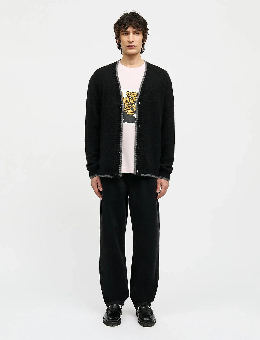 Mads Nørgaard - Alpaca Vilhelm Cardigan Knit - kardiganai - black - 0