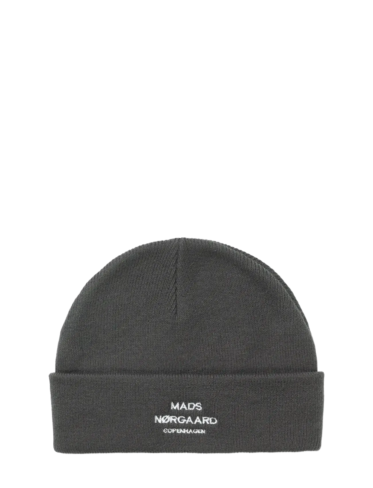 Mads Nørgaard Isak Ambas Logo Beanie, One Size, Grey, Hovedbeklædning > Huer, Herre