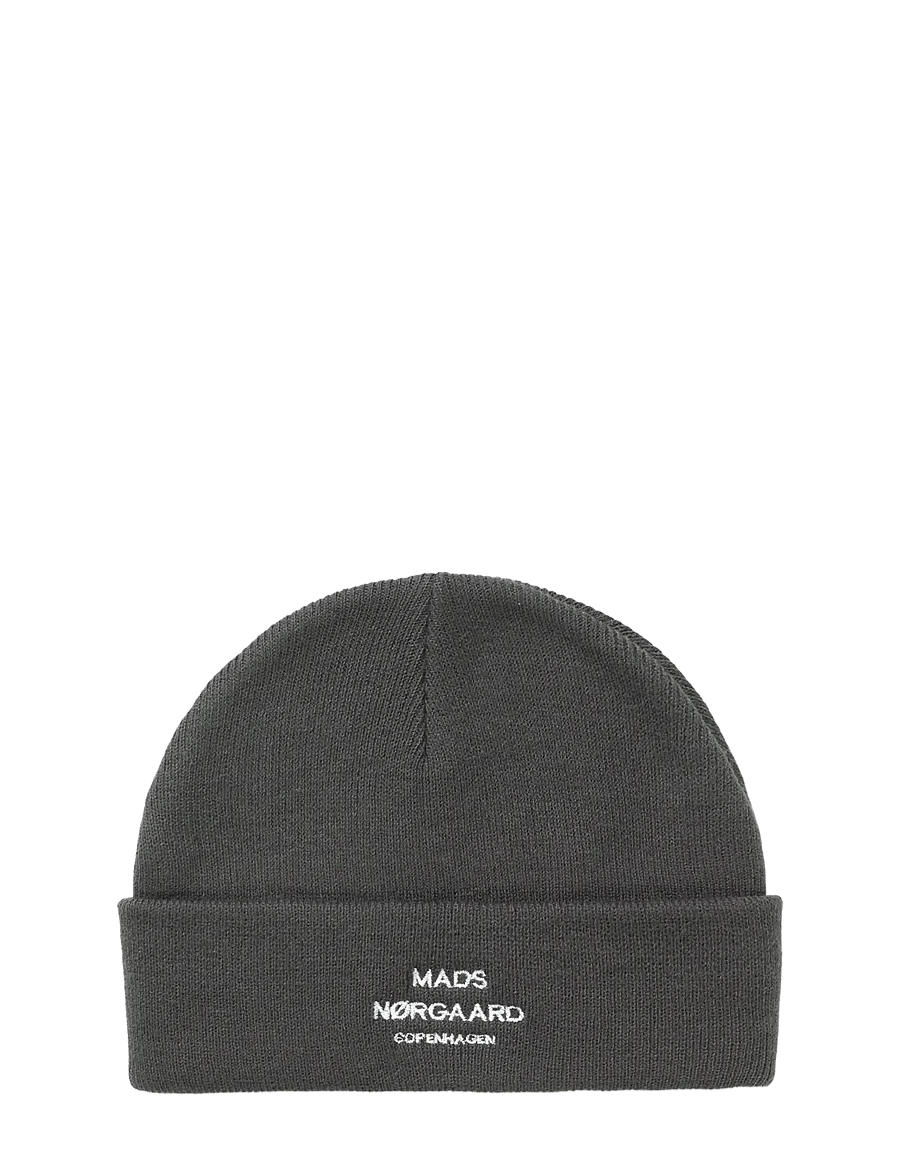 Mads Nørgaard - Isak Ambas Logo Beanie - nach anlass kaufen - asphalt - 0