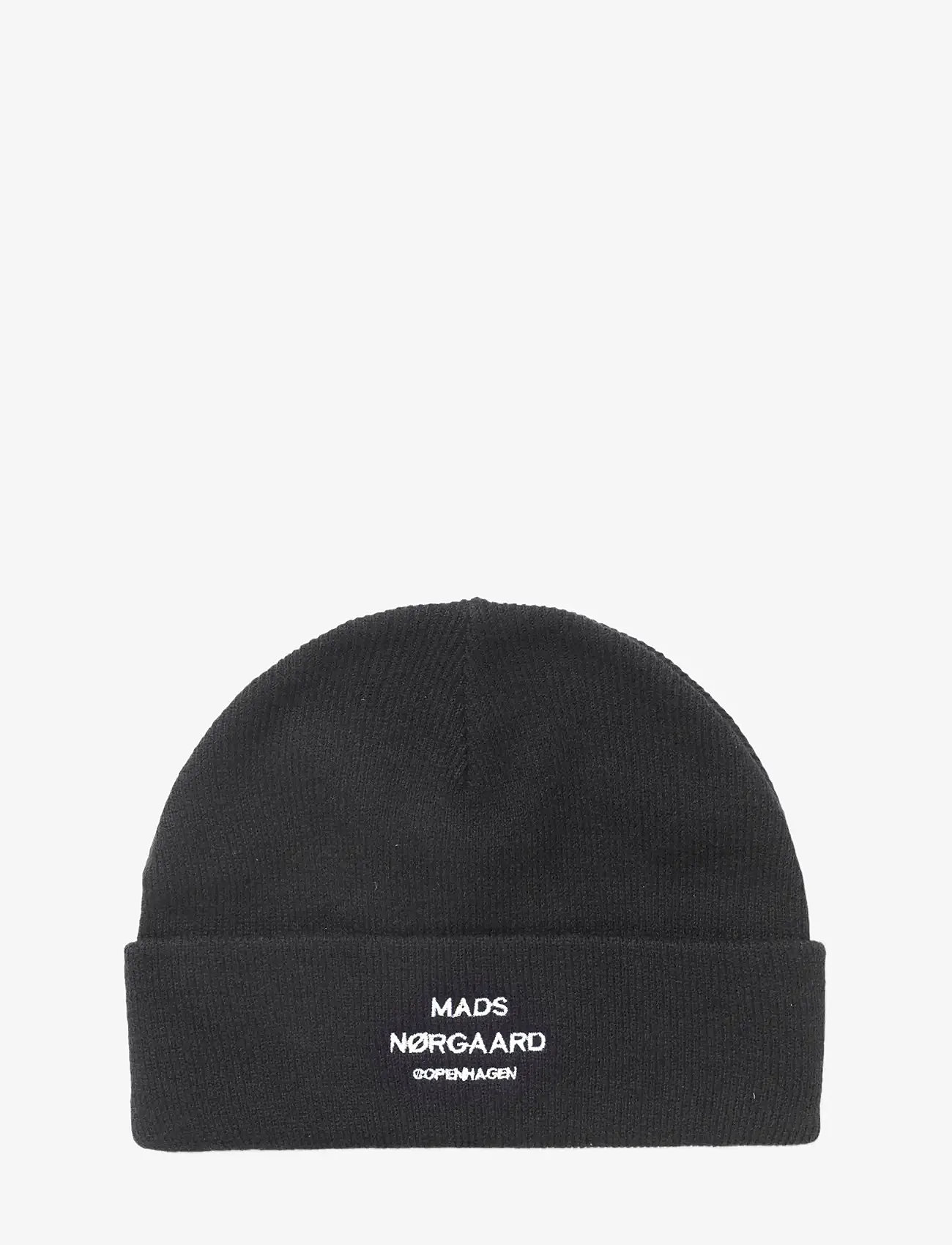 Mads Nørgaard - Isak Ambas Logo Beanie - verslaðu eftir tilefni - black - 0