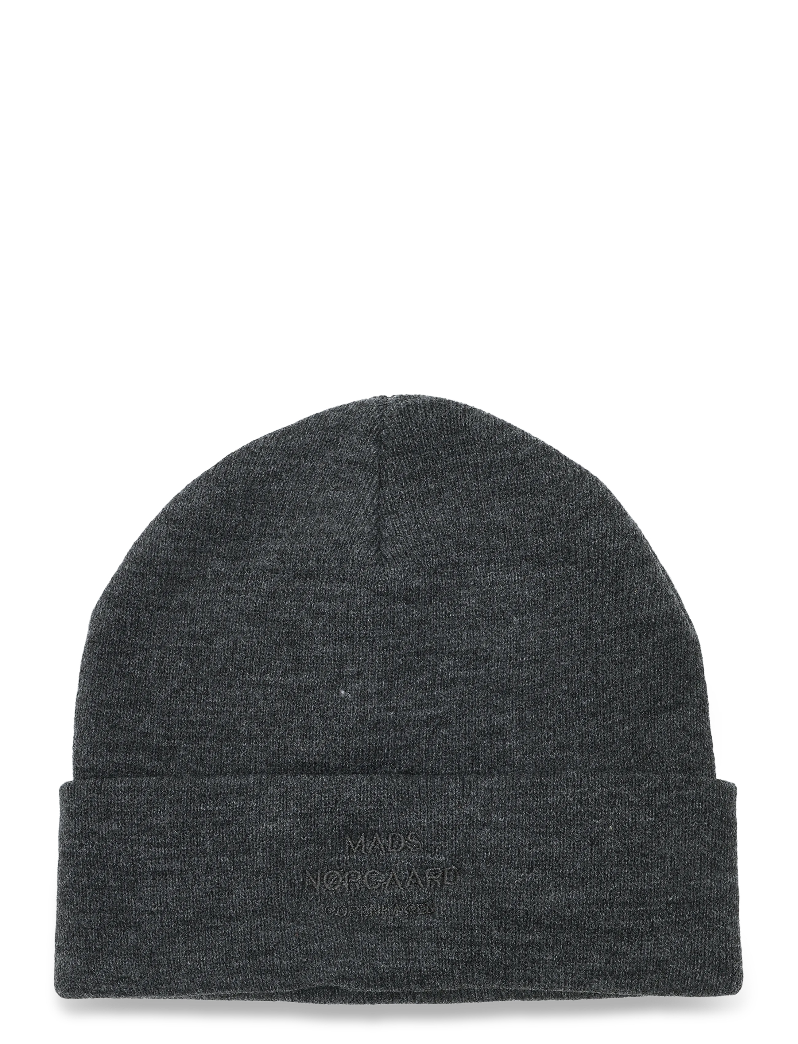 Mads Nørgaard Isak Ambas Logo Beanie, Herren, Logo Mütze, Schwarz, Gr.ONE SIZE