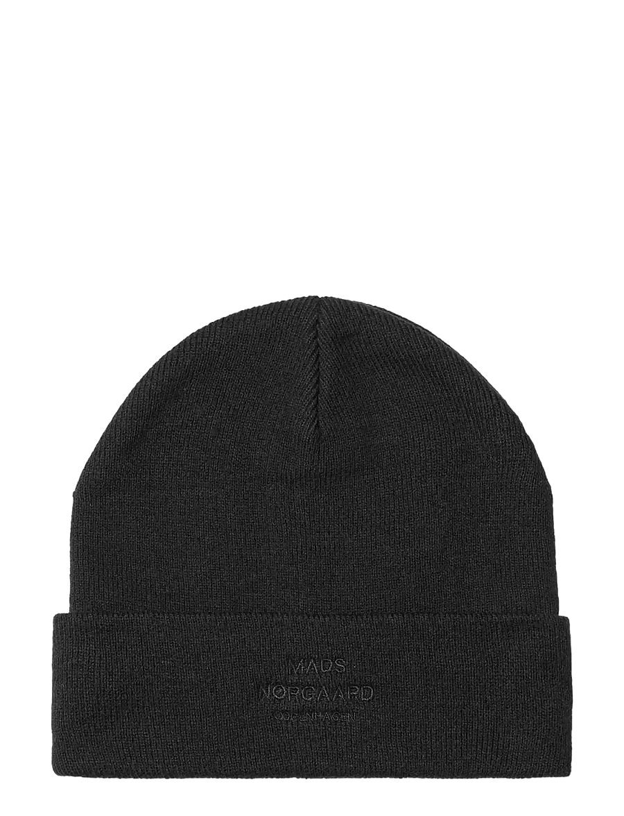 Mads Nørgaard - Isak Ambas Logo Beanie - osta olukorra järgi - black match - 0