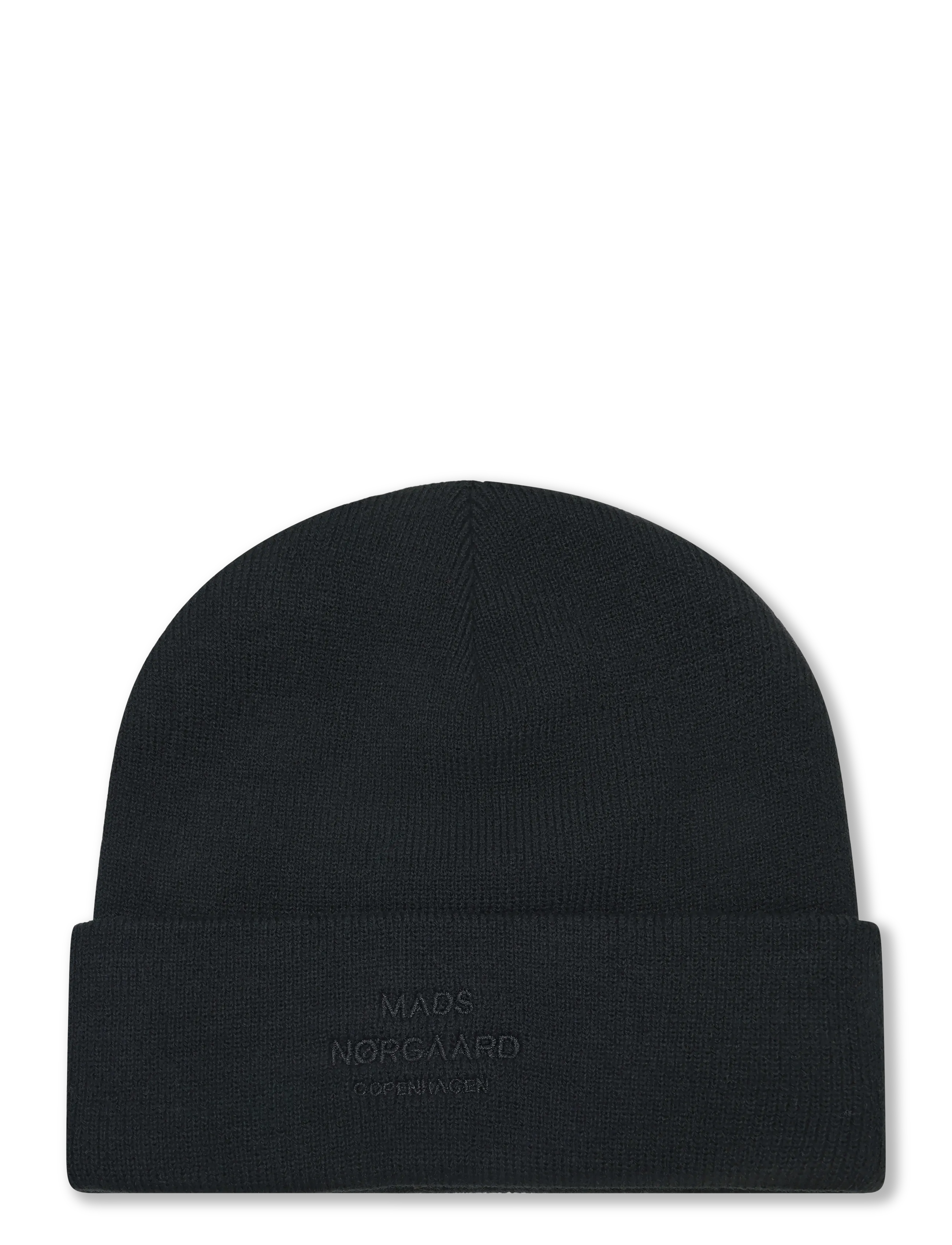 Mads Nørgaard Isak Ambas Logo Beanie, Herren, Logo Mütze, Grau, Gr.ONE SIZE