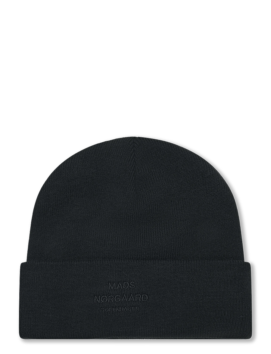Mads Nørgaard - Isak Ambas Logo Beanie - shop efter anledning - charcoal melange match - 0
