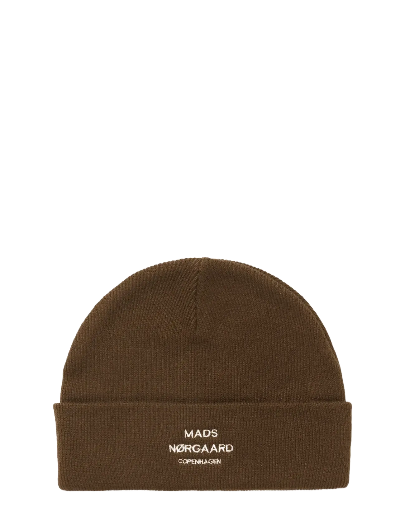 MADS NØRGAARD Isak Ambas Logo Pudelmütze Braun - One Size - Herren