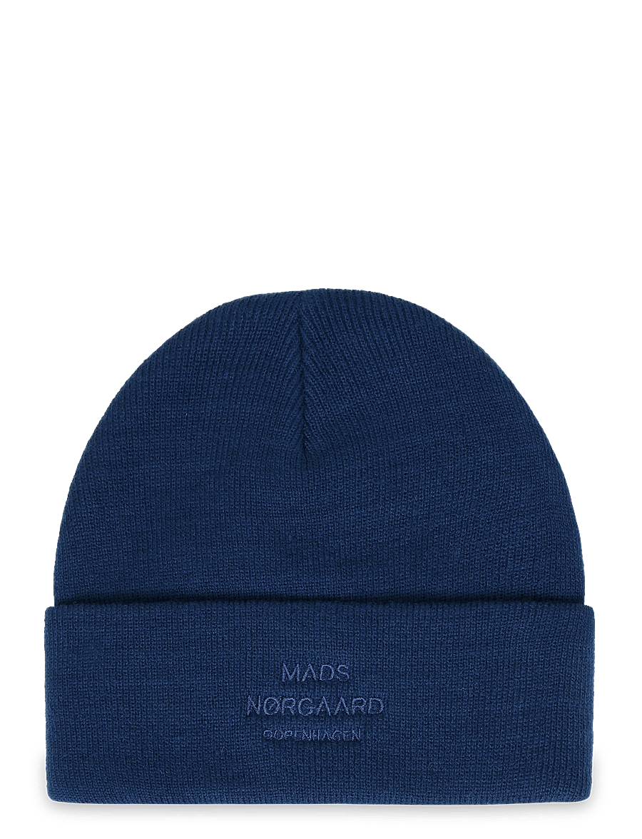 Mads Nørgaard - Isak Ambas Logo Beanie - nach anlass kaufen - lapis blue match - 0