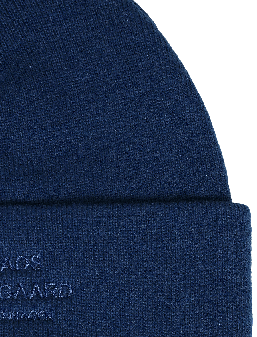 Mads Nørgaard - Isak Ambas Logo Beanie - nach anlass kaufen - lapis blue match - 2