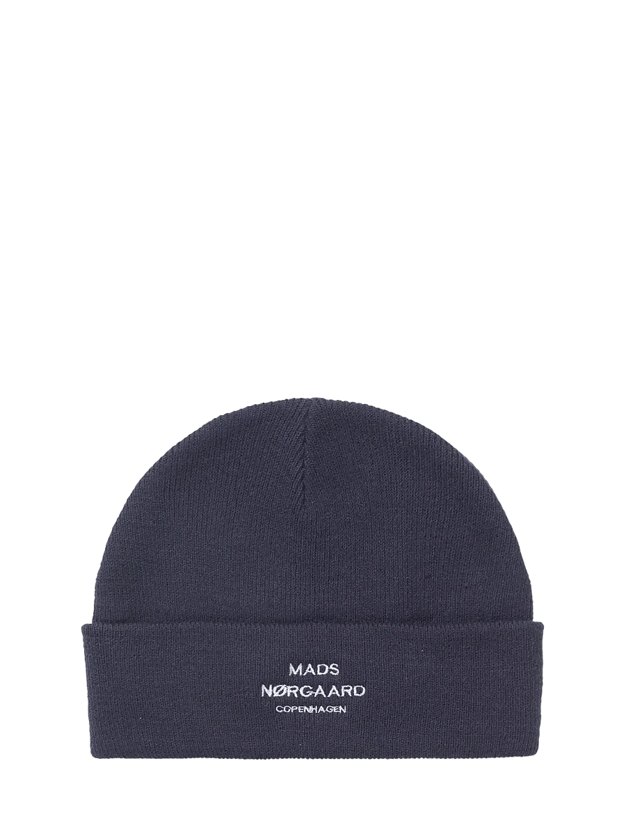 Mads Nørgaard - Isak Ambas Logo Beanie - nach anlass kaufen - parisian night - 0